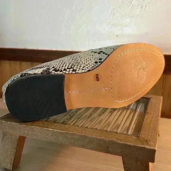 Vince Camuto Snakeskin Print Leather Loafers - Picture 8 of 9